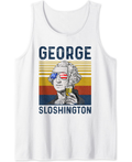 4th of July George Sloshington Washington Tank Top
