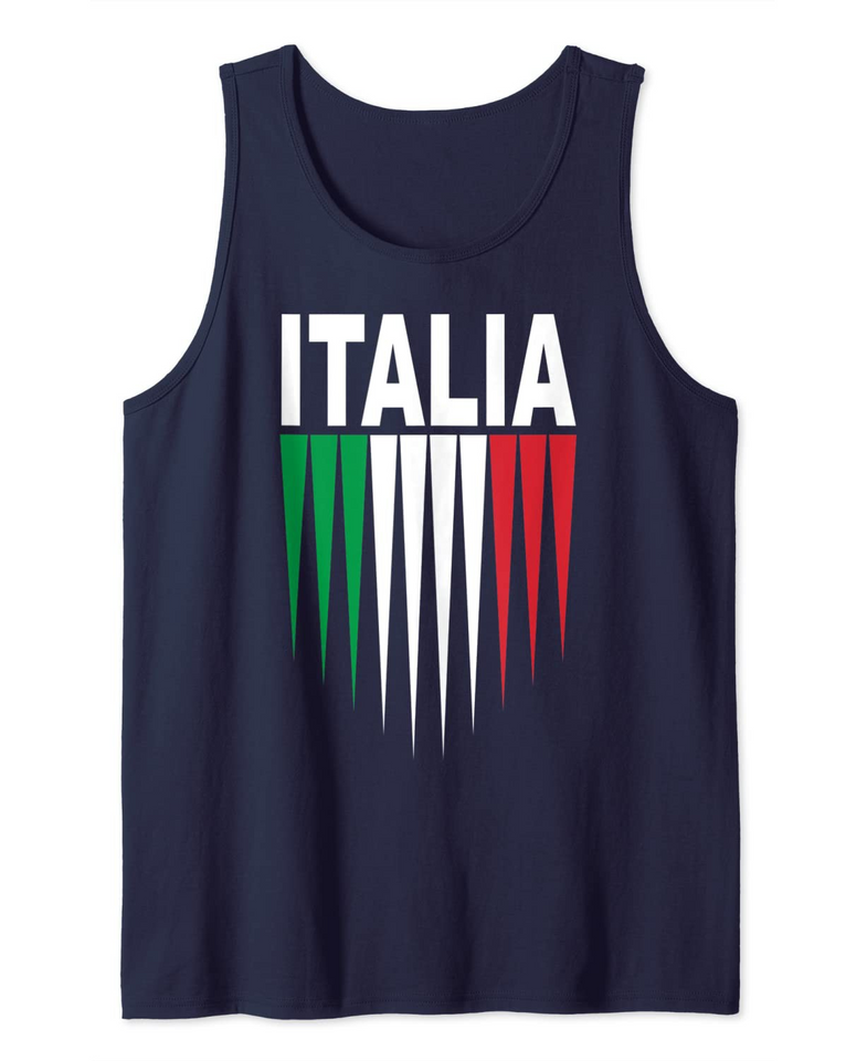 Italy Soccer Jersey Flag Football Tank Top