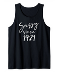 50 Vintage Sassy Since 1971 Classic Awesome Gift Mama Love Tank Top