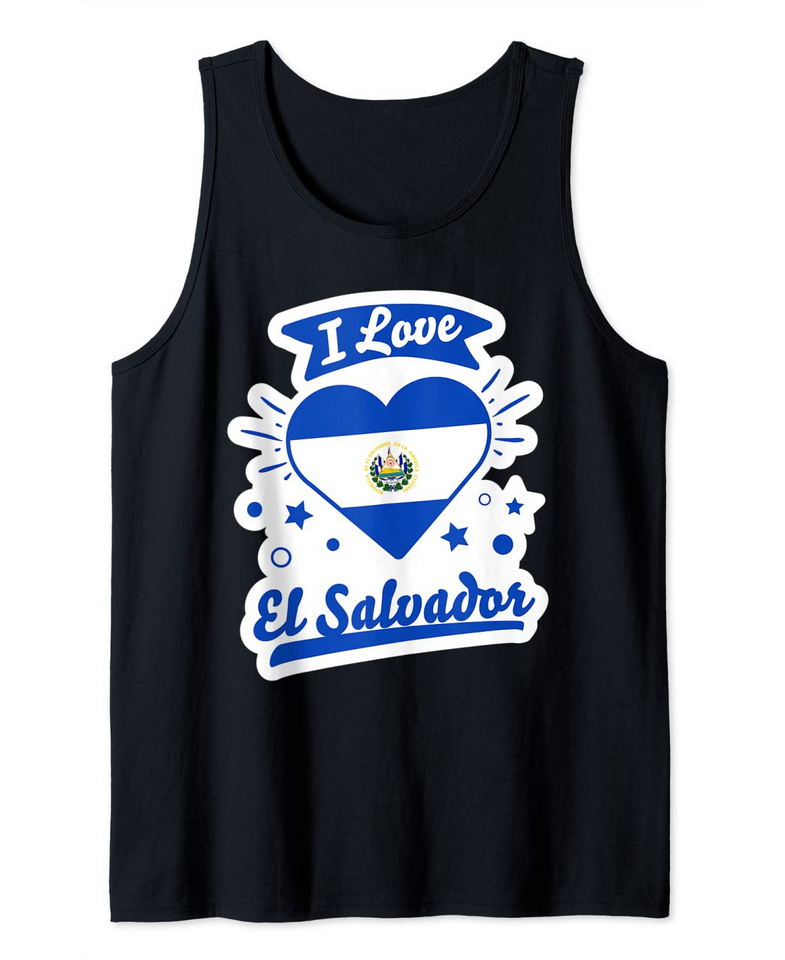 I Love El Salvador Tank Top