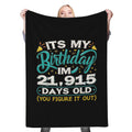 60th Birthday Idea Funny Fleece Throw Blanket