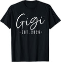 Gigi Est 2026 Minimalist Elegant Font T-Shirt