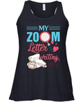 Morgan Schai My Zoom Letter Writing Tank Top Womens