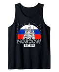 Moscow Russia Red Square Skyline Landmarks Tank Top
