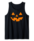 Jack-O-Lantern pumpkin Face Orange Tank Top