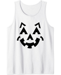 Halloween Pumpkin Fun Jack O Lantern Face Tank Top
