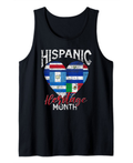 Latin America Heart Proud Latino Hispanic Heritage Month Tank Top