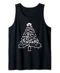 Merry Christmas Tree Lights Pajamas Tank Top