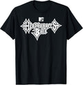 Headbangers Ball: Classic Fit, Round Neck, Short Sleeve Black Metal Text T-Shirt