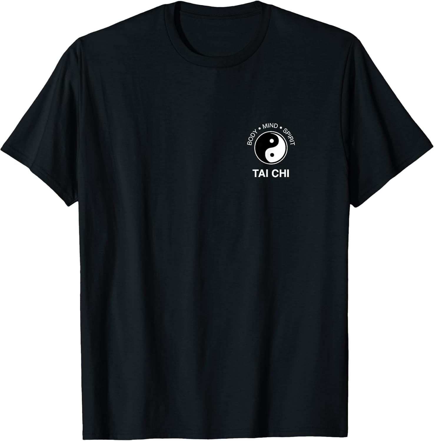 Tai Chi for Mind Body Wellness Yin Yang T-Shirt Small