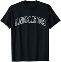 Animator Funny Athletic Lettering Designer Gifts Men Women T-Shirt