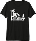 The CatFather Funny Cat Dad T Shirt Cat Lover Gifts for Men Premium Tri-Blend T-Shirt