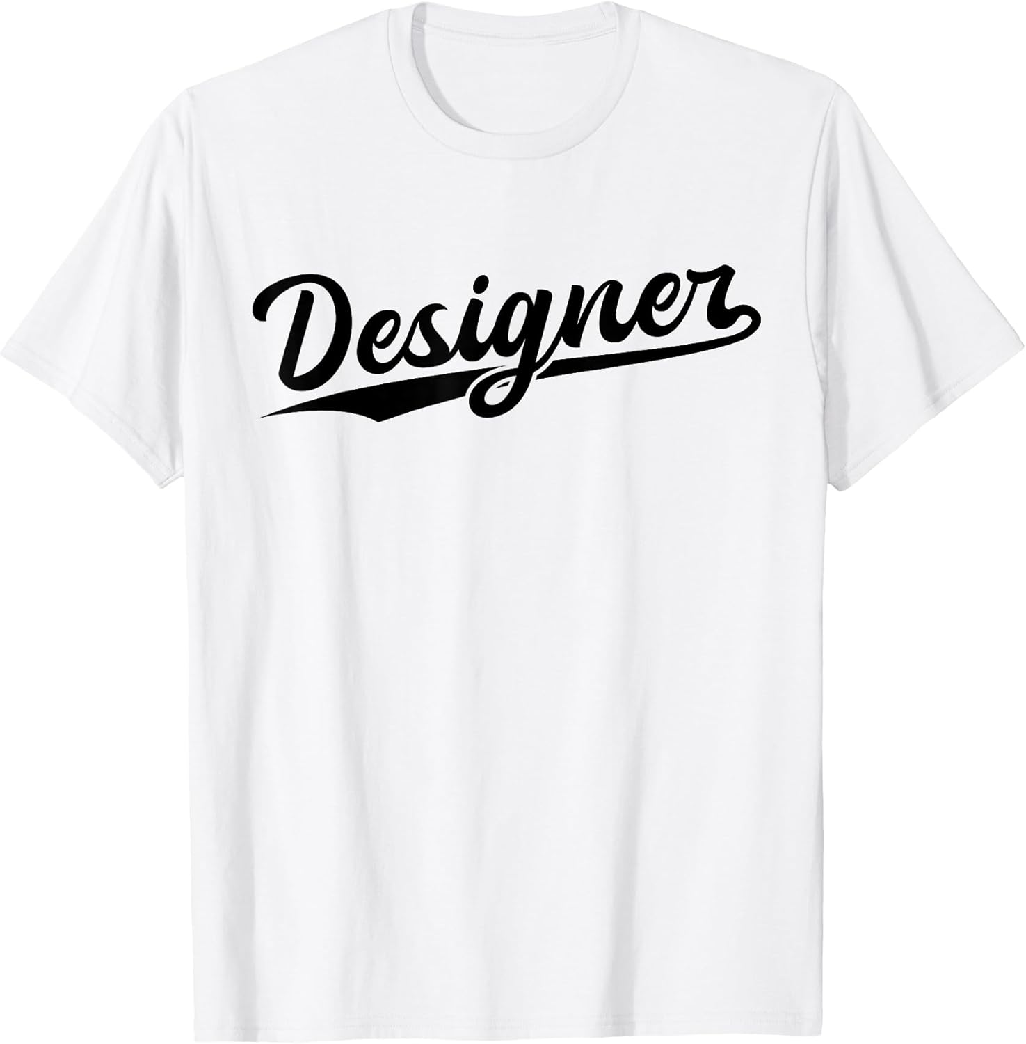 Retro Swoosh Job Title - Designer T-Shirt