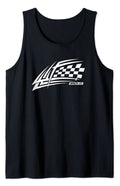 Stock Car Dirt Track Racing Race It Checkered Flag Tank Top