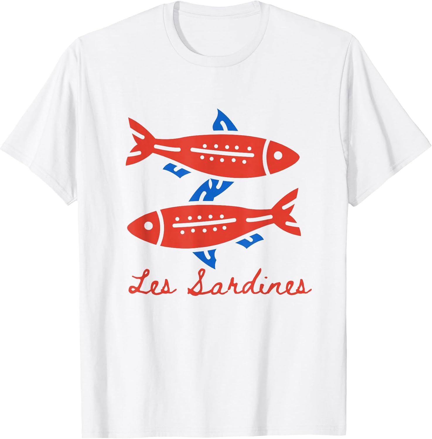 Les sardines fisherman aesthetic coastal sardine fish T-Shirt