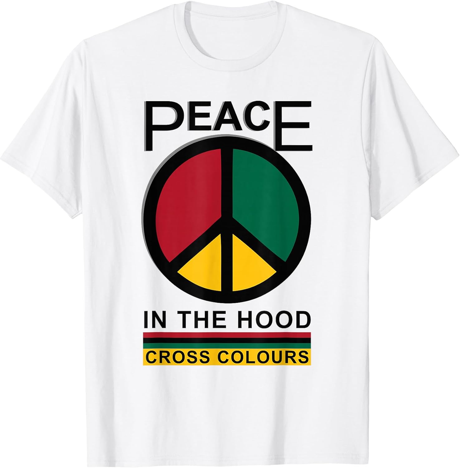 Retro Graphic 1990's Urban Vintage | Peace in The Hood T-Shirt