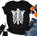 Womens Novelty T Shirts Don't Worry I Got Your Back Funny Halloween Shirts Horror Skull Printed Graphic Tee Tops