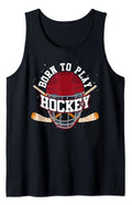 Goalie Sport Player Born To Play Hockey Tank Top
