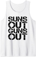 Suns Out Guns Out Workout Funny Gym Muscle Exercise Sunsout Tank Top
