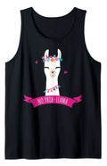 No Probllama Tank Top Gift Funny No Prob-Llama Animal Lover