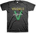 The Vandals Original Logo Mens Black Short Sleeve T Shirt 80s Punk Rock Vintage Style Graphic Tees
