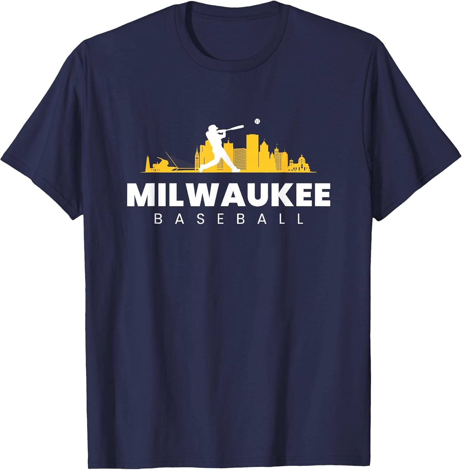 Milwaukee Baseball Vintage Minimalist Retro Baseball Lover T-Shirt
