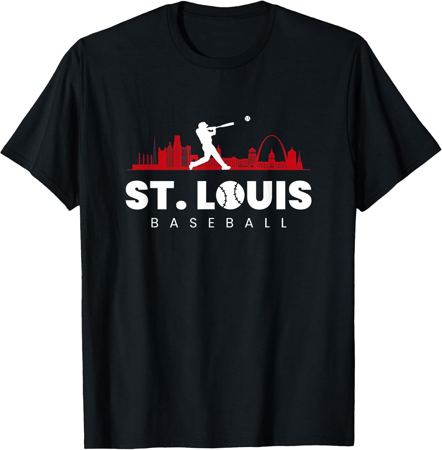St Louis Baseball Vintage Minimalist Retro Baseball Lover T-Shirt