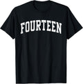 Fourteen Minimalist 14th Birthday Design 14-Year-Old T-Shirt