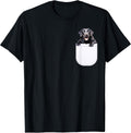 Black Labrador Dog in Pocket, Black Lab Dog Owners Lover T-Shirt