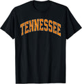 Tennessee Classic TN Orange Print Retro Varsity Vintage T-Shirt