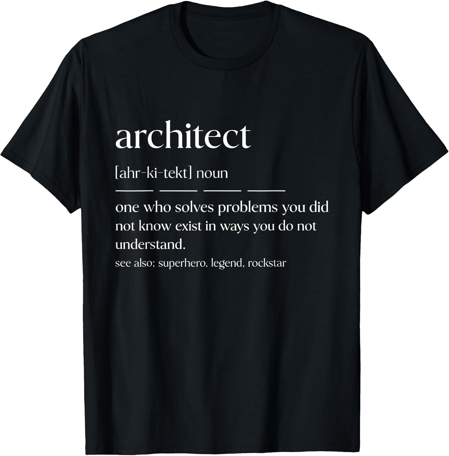 Funny Architect Noun Building Designer T-Shirt