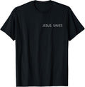 Jesus Saves Minimalist Christian T-Shirt