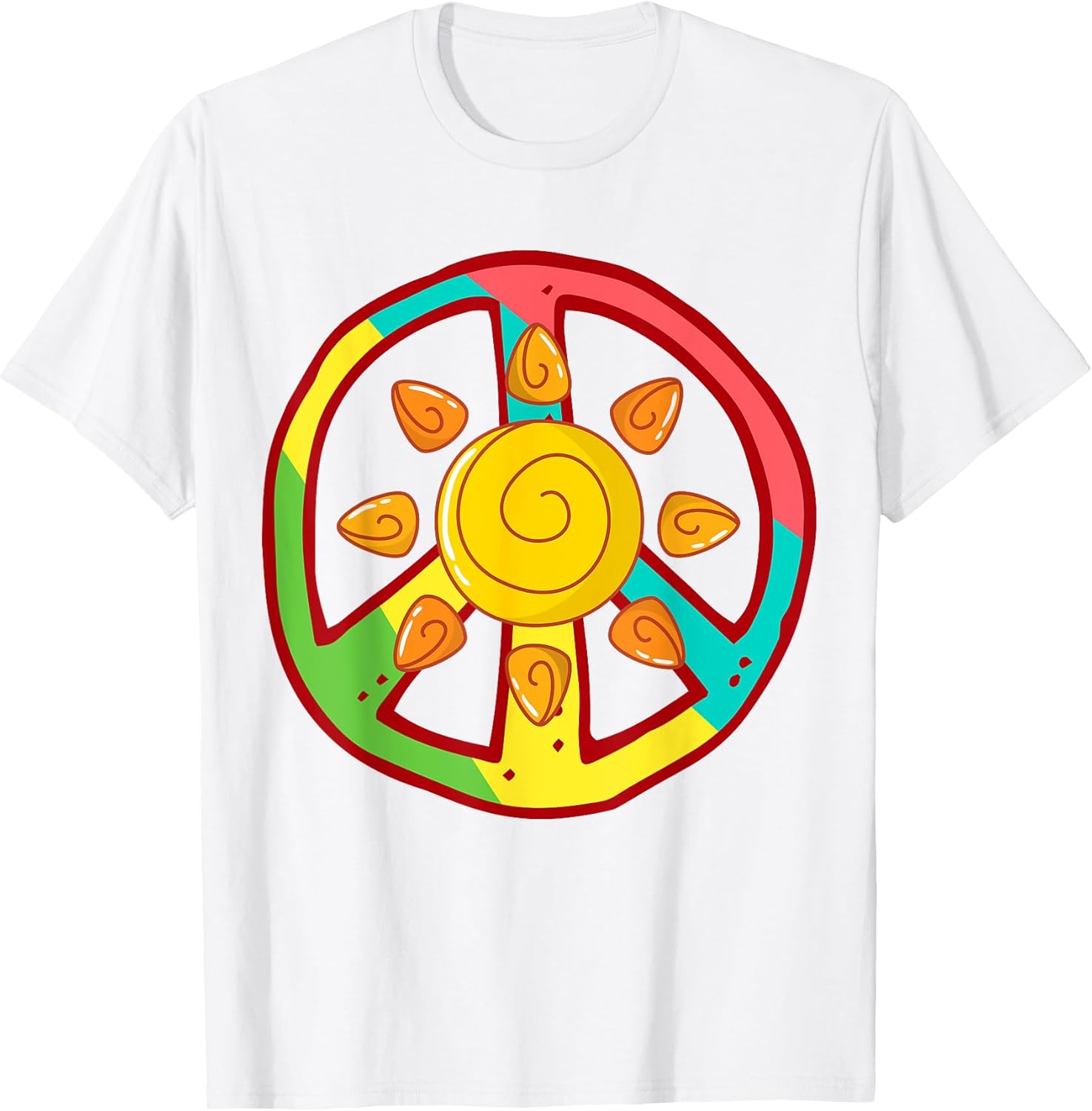 Tie Dye Peace Sign Hippy Love Tee Shirts Gifts.
