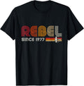 Rebel Since 1977 Retro Vintage T-Shirt