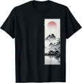 Japanese Retro Landscape in Minimalist 90's Tokyo Streetwear T-Shirt