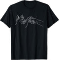Funny Cat Punch Hand Friendship Fist Bump Cat Lovers T-Shirt