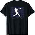 Colorado Baseball Backprint Retro Minimalist Baseball Lover T-Shirt