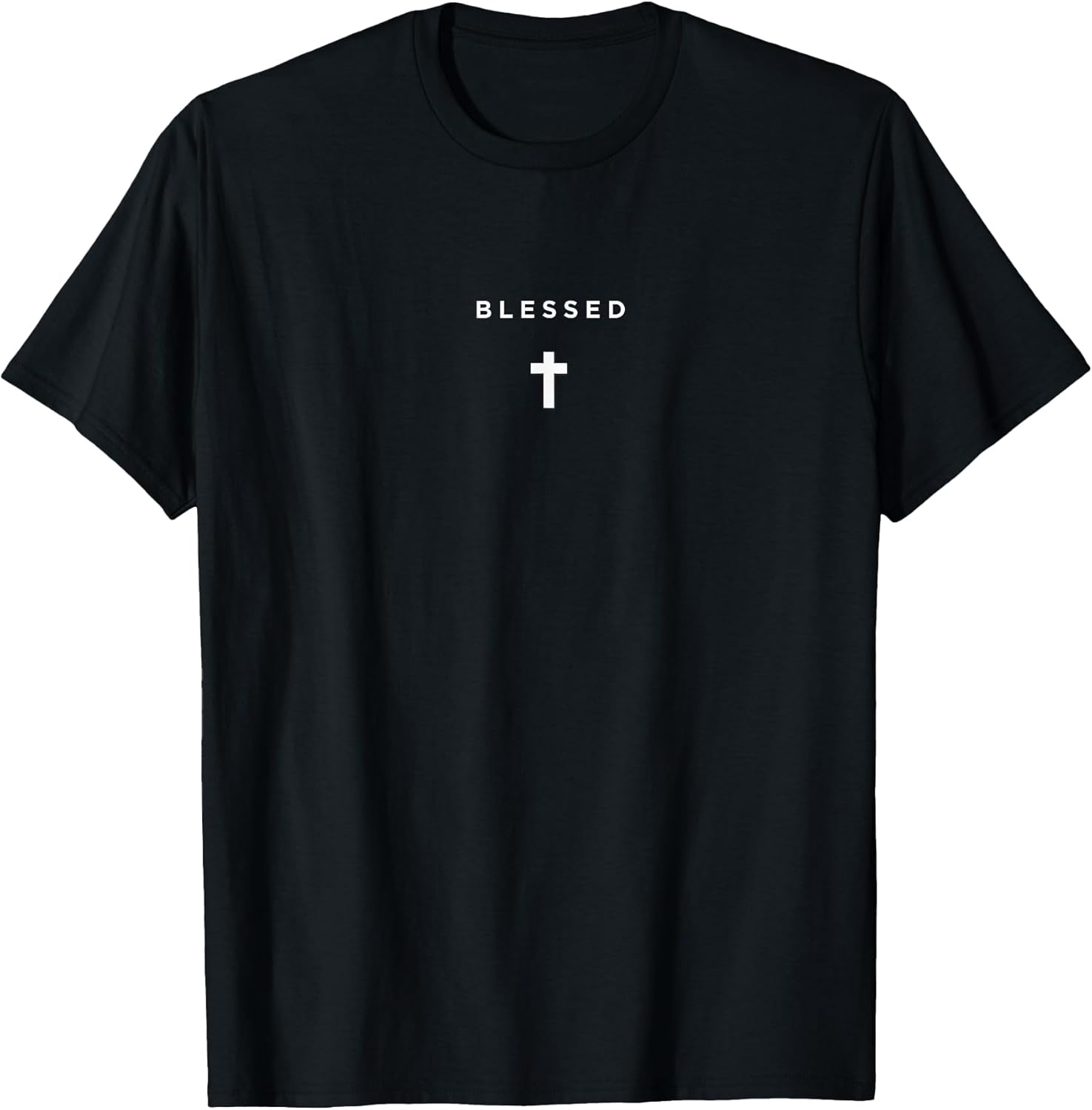 Blessed Cross Subtle Christian Minimalist T-Shirt