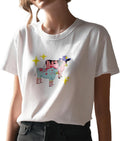 Women Y2K Retro Holiday Graphic Cotton T-Shirts Oversized Soft Washed Tee for Valentine's Day