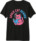 Astronomy Cartoon Enthusiasts Vibrant Feline