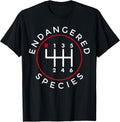 Endangered Species Manual Gearbox Stick Shift 6 Speed T-Shirt