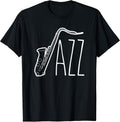 Cool Saxophone For Men Women Jazz Music Band Musician Player T-Shirt