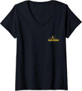 Women's San Diego Baseball Vintage Minimalist Retro Baseball Lover V-Neck T-Shirt