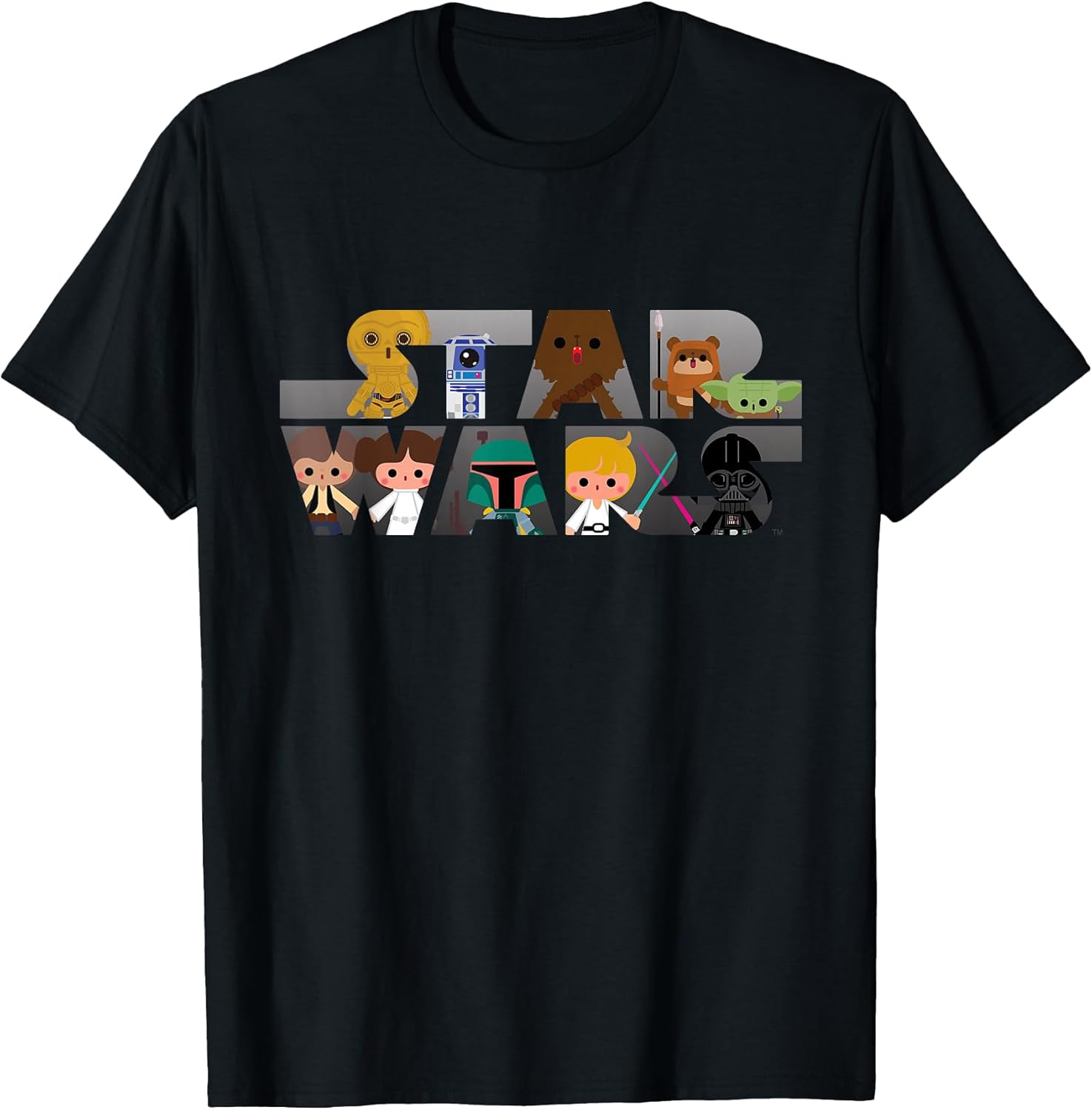 Logo Kawaii Multi-Character T-Shirt