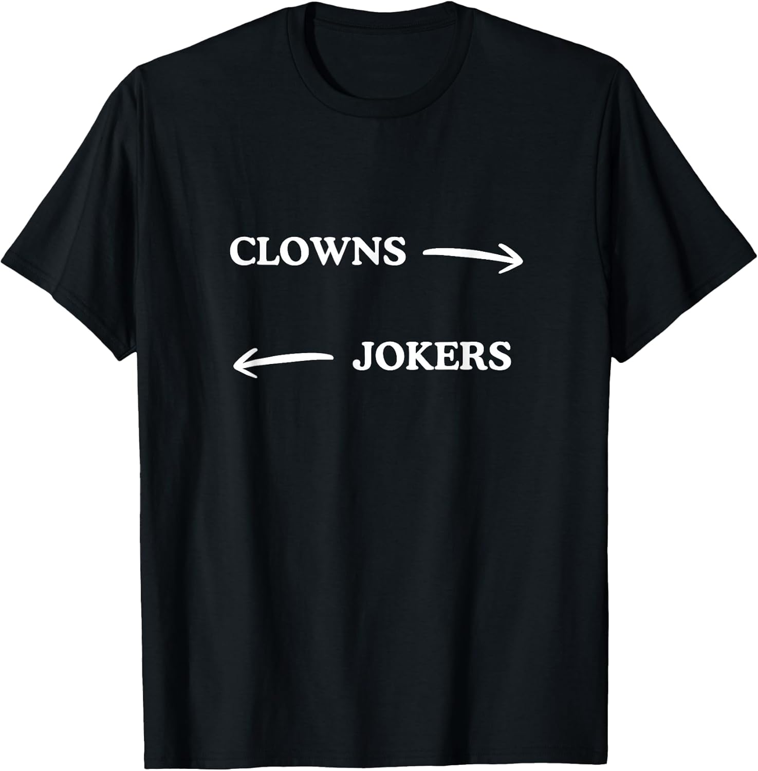 Clowns to The Left Jokers to The Right Funny Sarcastic Quote T-Shirt