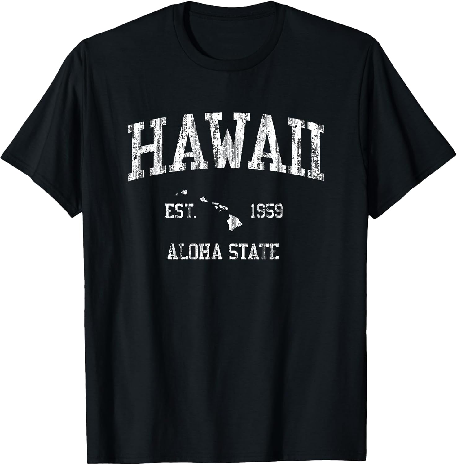 Hawaii T-Shirt Vintage Sports Design Hawaiian Islands HI Tee T-Shirt