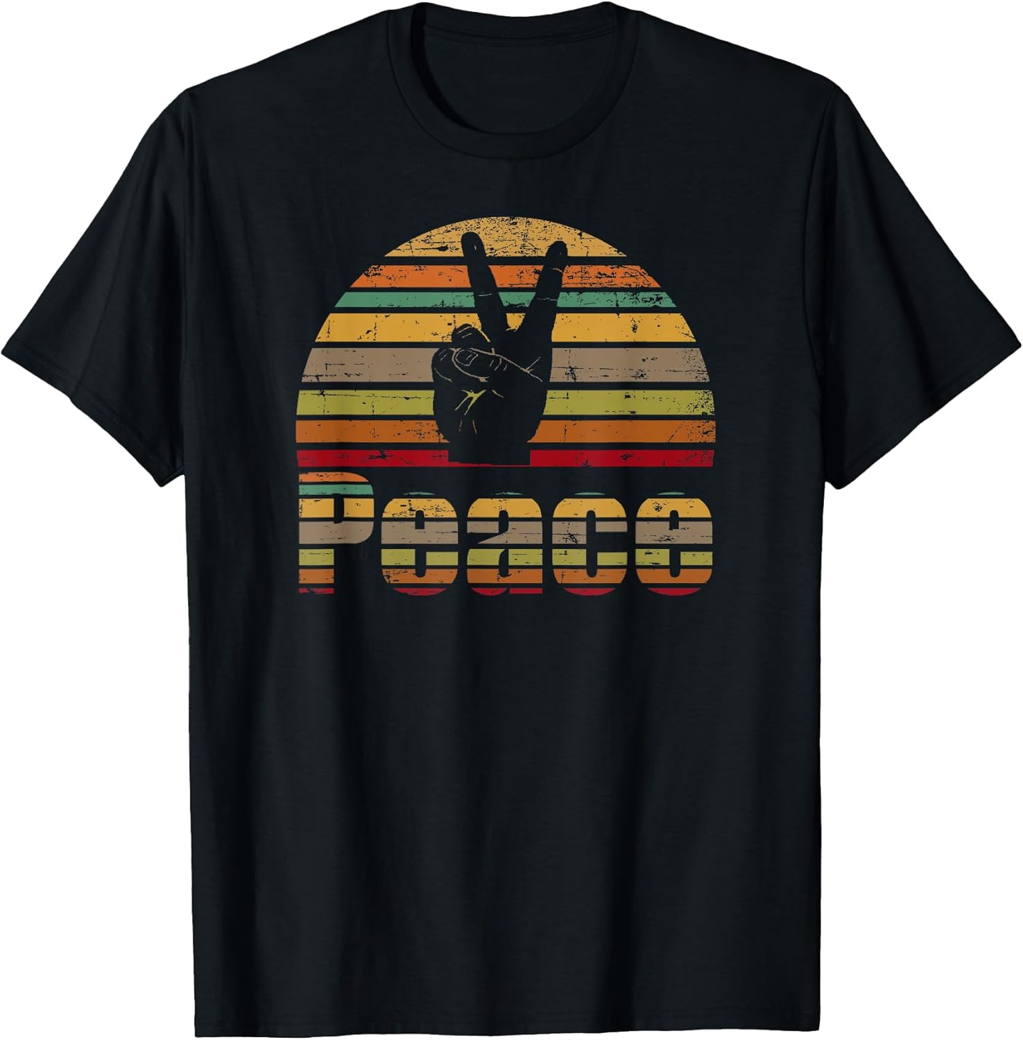 Peace T-Shirt Retro Love 60s 70s Hippie Gift T-Shirt