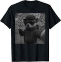 Hip Hop Teddy Bear Selfie Urban Streetwear Peace Sign Rap T-Shirt