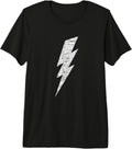 Bold Lightning Bolt - Distressed Minimalist Graphic Art Premium Tri-blend T-Shirt
