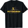 Pittsburgh Baseball Vintage Minimalist Retro Baseball Lover T-Shirt
